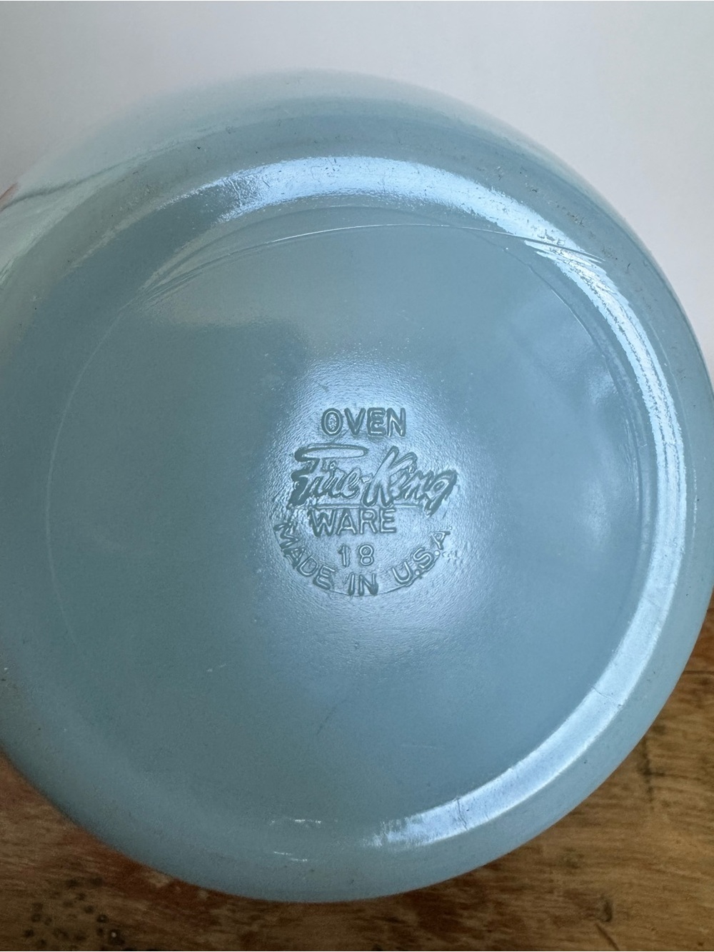 Vintage Delphite Fire King Milk Glass Batter Mixing Bowl